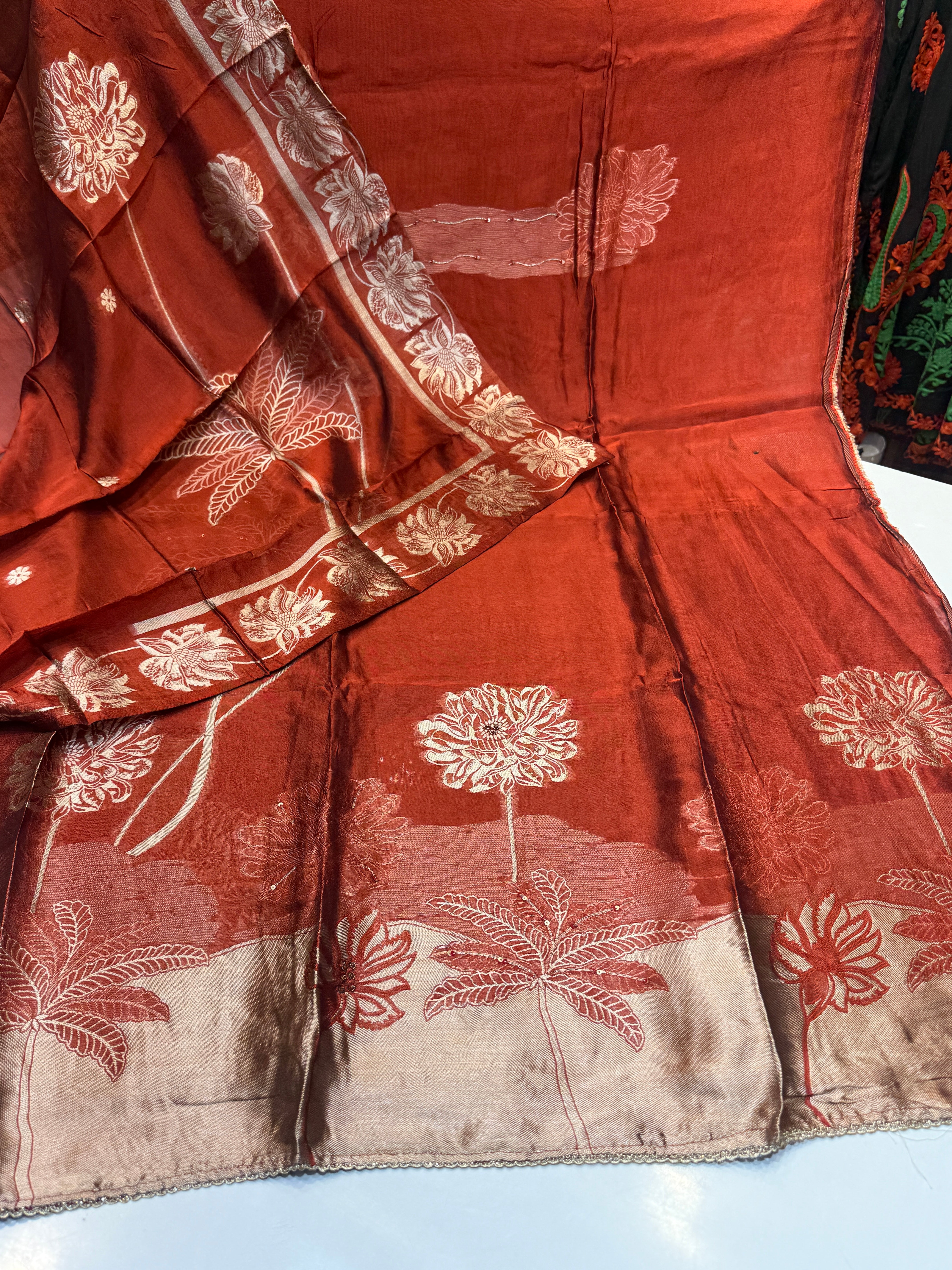 Premium silk with (JACQUARD WORK)
