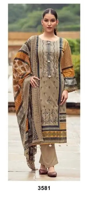 🏷️Product code:-(802) pure cotton suit with heavy embroidery work & pure cotton dupatta