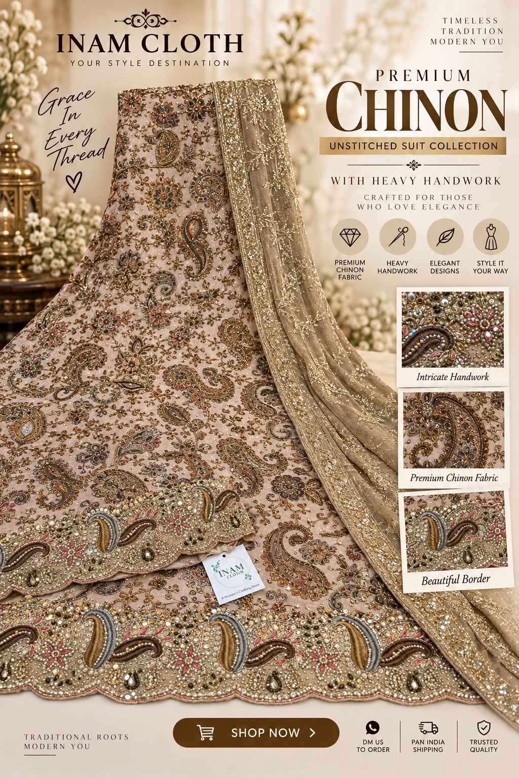 cotton dupatta suit